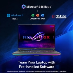Asus ROG Strix G16 G614PH-RV073WS Gaming Laptop (AMD Ryzen 9 8940HX Processor/16 GB/1 TB SSD /8 GB GDDR7-NVIDIA GeForce GPU/Win 11/MSOffice Home 2024/Full HD), 40.6 cm - 16 inch, Eclipse Gray 5