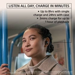 Sony WF1000XM5 TWS Earbuds with Up to 24 Hours Battery Life and Quick Charge, Active Noise Cancellation, Black 6