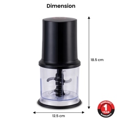 Agaro Elegant Electric Vegetable Chopper, Black 6