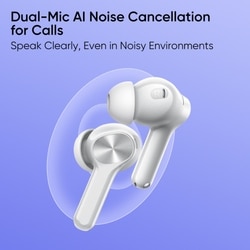 realme Buds T200 Lite Bluetooth in Ear Earbuds, AI ENC for Calls, 48 Hours Total Playback with Fast Charging and Low Latency Gaming TWS, Google Fast Pair IPX 4 Water resistant, with mic (Storm Grey) 5