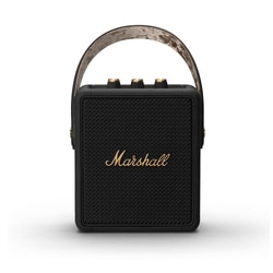 Marshall Stockwell II Bluetooth Speaker, More than 20 Hours of playtime, IPX4 Water Resistant, Bluetooth v5.0, Upto 30 feet Range, Black & Brass
