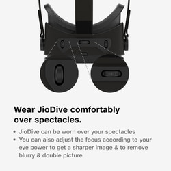 JioDive VR Headset Immersive 360 Degree Viewing Experience Live Sports, Movies, TV Shows & Live TV Channels VR Games & YouTube 360 Supports 4.7-6.7 inch Android & iOS Phones Black 10