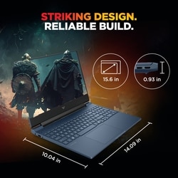 HP Victus 15 15-FB3364AX Gaming Laptop (AMD Ryzen 7 7445HS/12 GB/512 GB SSD/6 GB-NVIDIA GeForce RTX 3050/Windows 11 Home//Full HD), 39.6 cm - 15.6 inch, 10