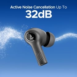 boAt Nirvana Iris Truly Wireless Earbuds, Up to 32 dB Active Noise Cancellation,120 Hrs Playback,Crystal Bionic Sound Powered by HiFi,Beast Mode,ENx Tech,Hearables App (Crystal Black) 3