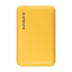 Ambrane 20000 mAh Power Bank, PowerLit XL Lite, 22.5 W fast Charging, Triple Output 2 Type A & 1 Type C, Short Circuit & Overcurrent Protection, Pocket Size, BIS Certified, LED Indicator, Cable Included, Yellow