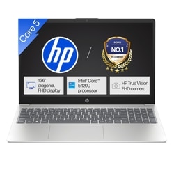 HP 15s 15-FD0651TU Standard Laptop (Intel Core 5 - 120U/8 GB/512 GB SSD/Intel Iris Xe Graphics/Windows 11 Home/MS Office Home 2024 + 1 year M365 Basic/Full HD), 39.62 cm (15.6 inch), Natural Silver