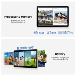 Samsung Galaxy Tab S10 Lite 27.70 cm (10.9 Inch) Wi-Fi Tablet with S-Pen, 6 GB RAM, 128 GB, Gray, SM-X400NZAAINU 4