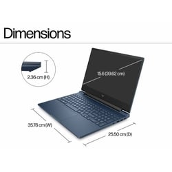 HP Victus 15-fa2508TX Gaming Laptop (Intel Core 5 210H/24 GB/512 GB SSD/6 GB-NVIDIA GeForce RTX 4050/Windows 11 Home/MS Office Home 2024/Full HD), 39.6 cm - 15.6 inch, Performance Blue, Chrome Logo 3