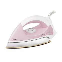 Havells Enticer Dry Iron 1000 W, 360 Degree Swivel, Rose Pink