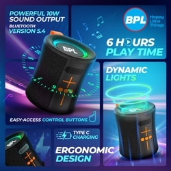 BPL BashMini 10 W Bluetooth Speaker, Black 2
