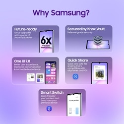 Samsung Galaxy A07 4G 64 GB, 4 GB RAM, Violet, Mobile Phone 6