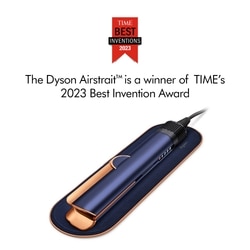 Dyson Airstrait Wet to Dry Straightener, No Heat Damage, 2 in 1 Straightening, Saves Time, Natural Straight Look, Uses Air, No Hot Plates, Dry & Straighten, Voluminous & Shiny Hair , 3 Modes, Travel Friendly, Intelligent Heat Control, Prussian Blue 6