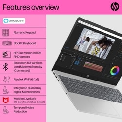 HP 15s 15-FC0552AU Standard Laptop (AMD Ryzen 3 7320U/8 GB/512 GB SSD/AMD Radeon Graphics/Windows 11 Home/MS Office Home 2024 + 1 year M365 Basic/Full HD), 39.62 cm - 15.6 inch, Natural Silver 5