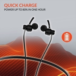 Reconnect Dank Pro Wireless Neckband, Up to 25 Hours of Playtime, Swift Charging, Multi Connect Function, Bluetooth v5.3 Black 6