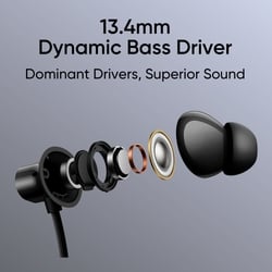 realme Buds wireless 3 Neo Bluetooth Neckband with 13.4 mm Dynamic Bass Boost Driver, upto 32 Hours Playback , Fast Charge, AI ENC, 45ms Ultra Low latency, IP55 Dust & water resistannt, Dual Pairing & Bluetooth v5.4 (Black) 3