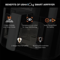 Usha Ichef 1350 Watts 4.5 L Smart Air Fryer 2