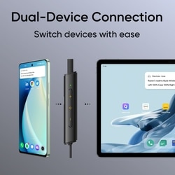 realme Buds wireless 3 Neo Bluetooth Neckband with 13.4 mm Dynamic Bass Boost Driver, upto 32 Hours Playback , Fast Charge, AI ENC, 45ms Ultra Low latency, IP55 Dust & water resistannt, Dual Pairing & Bluetooth v5.4 (Black) 6