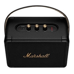 Marshall Kilburn 2 Bluetooth Speaker, More than 20 hrs of playtime, IPX2 Water Resistant, Bluetooth v5.0, multi-host functionality, Quick Charge, Black and Brass 4