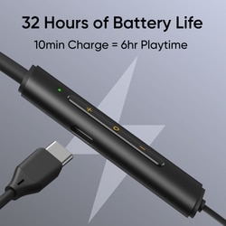 realme Buds wireless 3 Neo Bluetooth Neckband with 13.4 mm Dynamic Bass Boost Driver, upto 32 Hours Playback , Fast Charge, AI ENC, 45ms Ultra Low latency, IP55 Dust & water resistannt, Dual Pairing & Bluetooth v5.4 (Black) 4