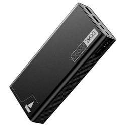 boAt EnergyShroom 20000 mAh Power Bank, 2 way 22.5 watt Fast Charging, Quick Charge 3.0, High Temperature and Scratch Resistant,12-Layer Smart IC Protection, 1 Type-C Two Way Port, 1 Micro USB Input Port, 2 USB-A Output Ports, LED Indicators, Carbon Black