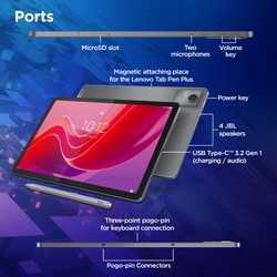 Lenovo Idea Tab 27.94 cm (11 inch) WiFi Tablet with Pen, 256 GB, 8 GB RAM, Grey, ZAFR0897IN 4