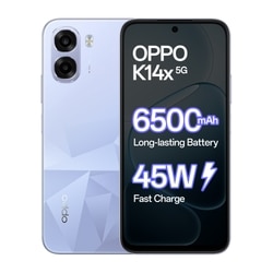 OPPO K14x 5G 128 GB, 4 GB RAM, Icy Blue, Mobile Phone