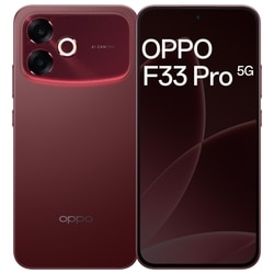 OPPO F33 Pro 5G 128 GB, 8 GB RAM, Passion Red, Mobile Phone