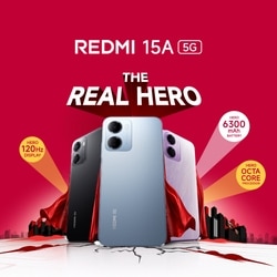 Redmi 15A 5G 128 GB, 6 GB RAM, Black, Mobile Phone 11