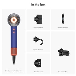 Dyson Supersonic Nural Hair Dryer, Scalp Protect, 3 Speed & 4 Heat, Vinca Blue & Topaz 2
