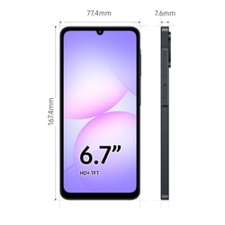 Samsung Galaxy A07 4G 64 GB, 4 GB RAM, Black, Mobile Phone 8