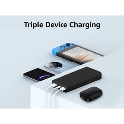 Xiaomi Power Bank 20000 mAh 4i, 33 W Sonic Charge, 2 USB-A & 1 Type-C Port, 3 Device Charging, 2-Way Fast Charging, Low Power Discharge Mode, 12-Layers Safety, Overheat, Over Current, Short-Circuit, Overcharge & Overdischarge Protection, Black 10