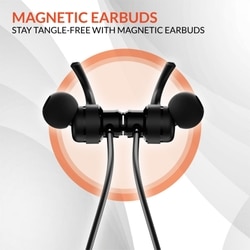 Reconnect Dank Pro Wireless Neckband, Up to 25 Hours of Playtime, Swift Charging, Multi Connect Function, Bluetooth v5.3 Black 5