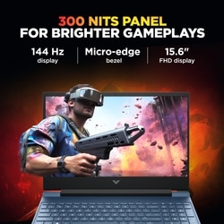HP Victus 15-Fb3124AX Gaming Laptop (AMD Ryzen 7 7445H/16 GB /512 GB SSD/6 GB-Nvidia GeForce RTX 4050 /Windows 11 Home/MS Office Home 2024 + 1 year M365 Basic/Full HD), 39.62 cm - 15.6 inch, Performance Blue 6