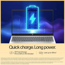 HP 15-fc0837AU Standard Laptop (AMD Ryzen 7 7730U/16 GB/512 GB SSD/AMD Radeon Graphics/Windows 11 Home/MS Office Home 2024/Full HD), 39.6 cm - 15.6 inch, Natural Silver 5