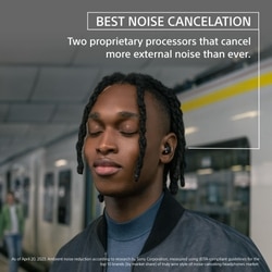 Sony WF1000XM5 TWS Earbuds with Up to 24 Hours Battery Life and Quick Charge, Active Noise Cancellation, Black 2