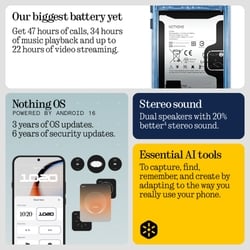 Nothing Phone (4b) 128 GB, 8 GB RAM, Black, Mobile Phone 2