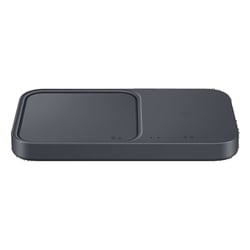 Samsung 15 Watts Fast Charging Support Wireless Mobile Phone Charger, LED Lights, Built-in Cooling System, Simultaneously Power Up Two Device, Dark Gray