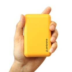 Ambrane 20000 mAh Power Bank, PowerLit XL Lite, 22.5 W fast Charging, Triple Output 2 Type A & 1 Type C, Short Circuit & Overcurrent Protection, Pocket Size, BIS Certified, LED Indicator, Cable Included, Yellow 2