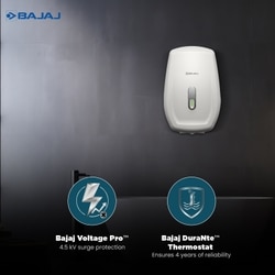 Bajaj Aerono Instant Water Geyser 3 L 3 kW, Shock Resistant & Rust Proof Thermoplastic Body, SS Tank, LED Indicator, Multiple Safety Systems 3