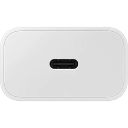 Samsung 25 W Adapter, Type-C, Fast Charging, Zero Standby Power Consumption, GAN Technology, Without Cable, White 4