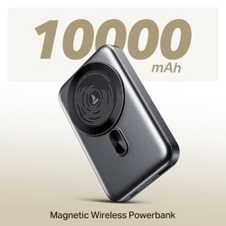 boAt EnergyShroom PB331 MagnaCharge, 10000 mAh Power Bank, 22.5 Wired Charging & 15 W Wireless Charging, Dual Port Type A & C, Fast Charging, 12 Layer Smart IC Protection, Ash Black 7
