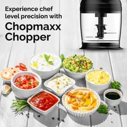 Crompton Chopmaxx Electric Chopper, Black and Golden 9