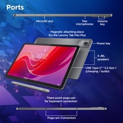 Lenovo Idea Tab 27.94 cm (11 inch) WiFi + 5G Tablet with Pen, 256 GB, 8 GB RAM, Grey, ZAFM0706IN 4