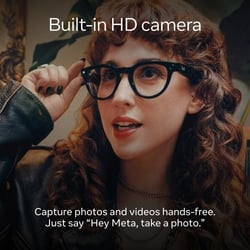 Ray-Ban Meta Wayfarer (Gen 1) with Meta AI, photo and video capture - Matte Black, Polarised Gradient Graphite lenses 6