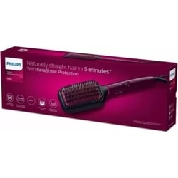 Philips Hair Straightening Brush, Keratin Ceramic, ThermoProtect, 200 degree Celsius, Wine, BHH730/00 3