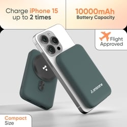 Ambrane AeroSync 10000 mAh MagSafe Power Bank 12, Blue 8