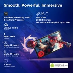 Lenovo Idea Tab 27.94 cm (11 inch) WiFi + 5G Tablet with Pen, 256 GB, 8 GB RAM, Grey, ZAFM0706IN 3