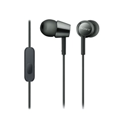 Sony MDR-EX155AP Wired Earphone with Inline Remote and Mic for Hands-free Calls, Black
