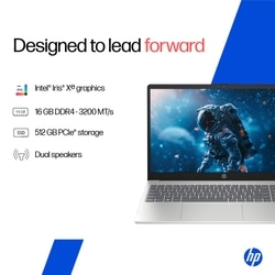 HP 15 Laptop, Intel Core 5-120U, 16GB DDR4 RAM, 512GB SSD, Intel Iris Xe Graphics, 15.6 inch (39.62 cm) FHD Anti-Glare 250nits, Backlit Keyboard, Windows 11 Home, MS Office 2024, 1 Year M365, Natural Silver, 15-FD0664TU 4