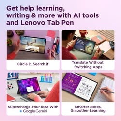 Lenovo Idea Tab Plus 30.73 cm (12.1 inch) WiFi + 5G Tablet with Pen, 256 GB, 8 GB RAM, Luna Grey, ZAGF0149IN 6